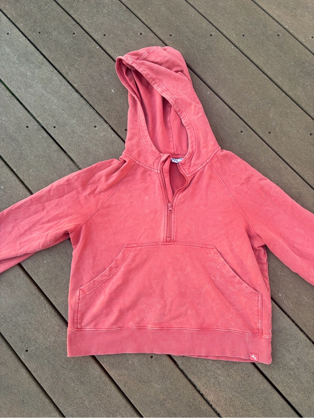 JoyLab Coral Half-Zip Hooded Pullover (only worn once!)